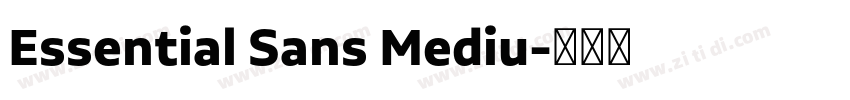 Essential Sans Mediu字体转换